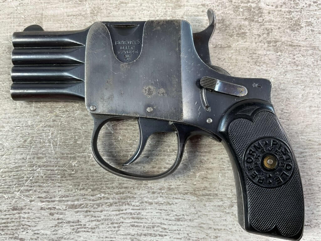 REFORM PISTOLE BREVETE FOUR BARREL .25 ACP PISTOL, JAMES EARL JONES COLLECTION, RARE #5-10909