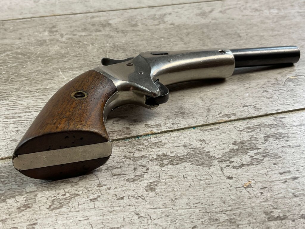 J. STEVENS MODEL 41 TIP UP .22LR SINGLE SHOT PISTOL, JAMES EARL JONES COLLECTION #5-10913